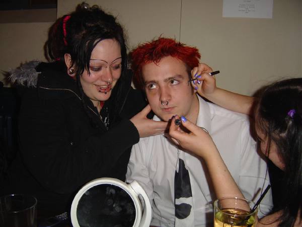 Doing make up!